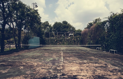 Asbestos Lurking in Old Tennis Courts